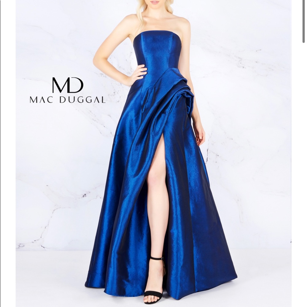 Mac Duggal Midnight Blue Gown